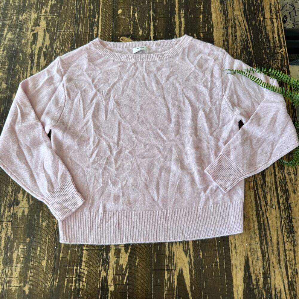 Aritzia - Light Blush Pink 100% Cashmere Sweater – Size Medium - Picture 3 of 17